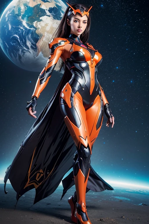RAW, Best quality, high resolution, Masterpiece: 1.3), Sleek Female Mech Fusion of Transformers, Evangelion, and DC Comics Vixen,

Masterpiece: 1.3, Beautiful and intricately detailed fusion of Transformers' robotics, Evangelion's humanoid design, and Vixen's vibrant aesthetics,

Sleek Female Mech, Realistic, 1entity, Vixen's iconic Mari McCabe costume integrated into the mech's design,

Metallic exterior with glowing, translucent accents, Vixen's animal powers