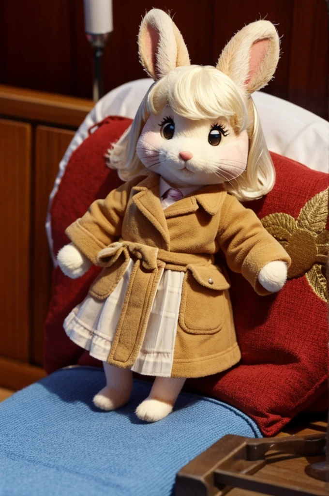 Un sylvanian familie disfrazado del cantante Feid