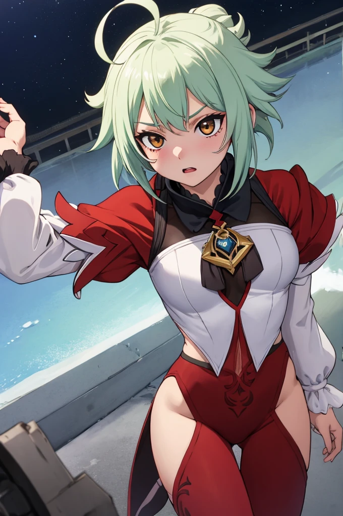 Master piece, Highquality, HD, Furina, Genshin Impact, Maskared hero, Ahoge