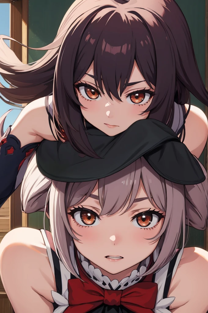 Master piece, Highquality, HD, Furina, Genshin Impact, Maskared hero, Ahoge