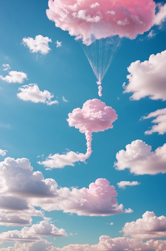 Create a pink cloud with RD written on it