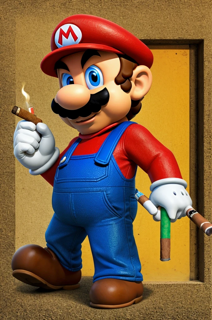 Mario con un cigarro