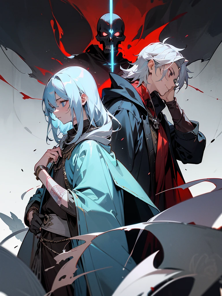 Dirk Schneider、Bastard、The Strongest Wizard、Dignified clothing、cool、Gender、Woman like a man、Silver Hair、Noble blood、tusk、pluma、vampire、Black hood、Black coat、Moon Night、Darkness、Eyes in the palm of your hand、Eyes on the forehead