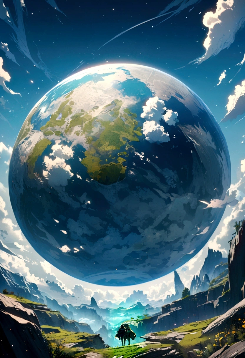 A big planet about to fall