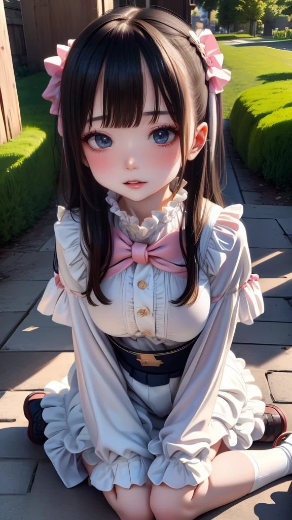 ((loli:1.2,6 years old:1.2)),(random sex pose:1.2),(random kids clothes:1.5),(Thin type:1.5),(big breasts),(random hairstyle),(Highest image quality,(8k),ultra-realistic,best quality, high quality, high definition, high quality texture,high detail,beautiful detailed,fine detailed,extremely detailed cg,detailed texture,a realistic representation of the face,masterpiece,Sense of presence)