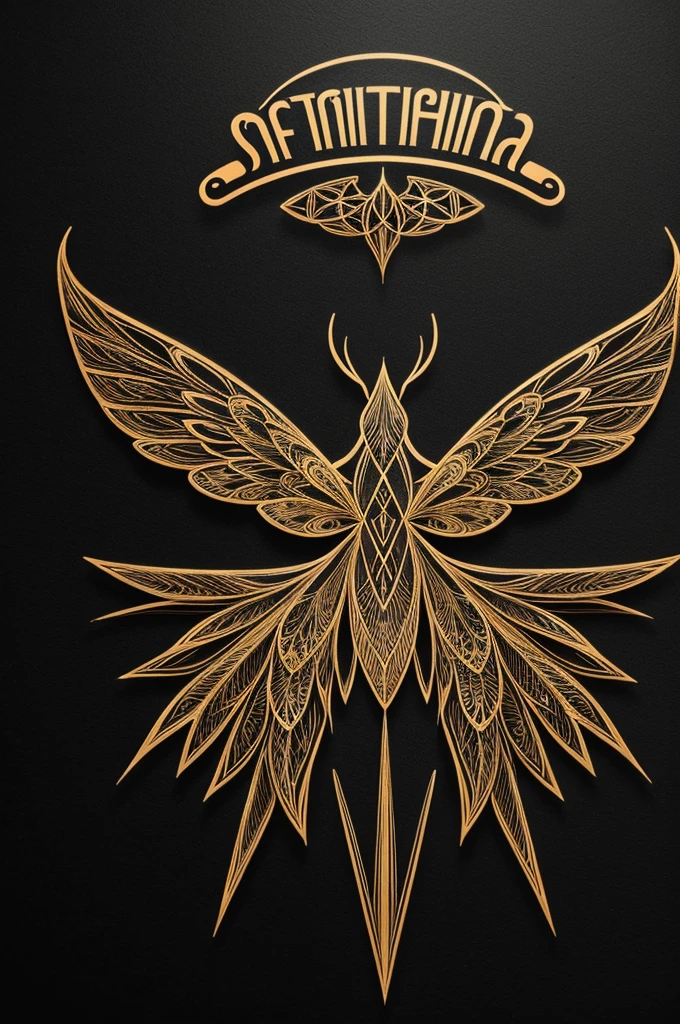 For your “METANOIA” tattoo shop, imagina un logo con una polilla estilizada en el centro, its wings spread and adorned with sacred geometry patterns that flow in ocher and black tones. The wings could have a watercolor effect to incorporate the black ink drops, giving a psychedelic and modern touch to the design. The name “METANOIA” would be below or above the moth in a clean, modern typography that complements the artistic style of the logo.