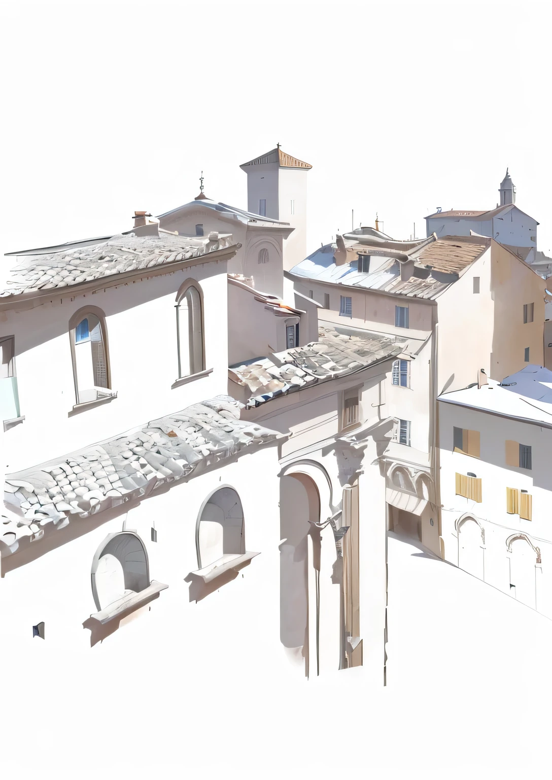 there is a picture of a very old looking building in the middle of a town, by Canaletto, by Marcello Bacciarelli, italian renaissance architecture, by Antonio Galli Bibiena, by Gaetano Sabatini, by Carlo Galli Bibiena, by Friedrich Gauermann, by Eduard von Grützner