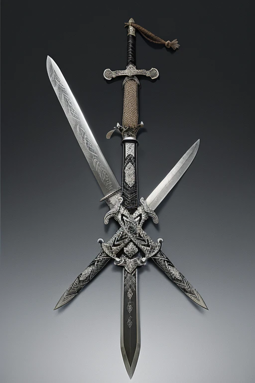 A crossed sword