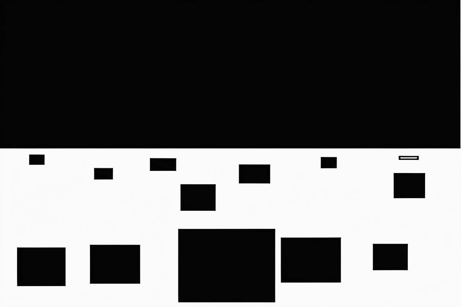 a completely black place with a white floor full of holes