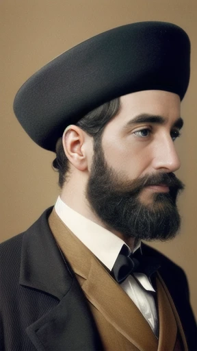 a jew men, focus on the face, color photo