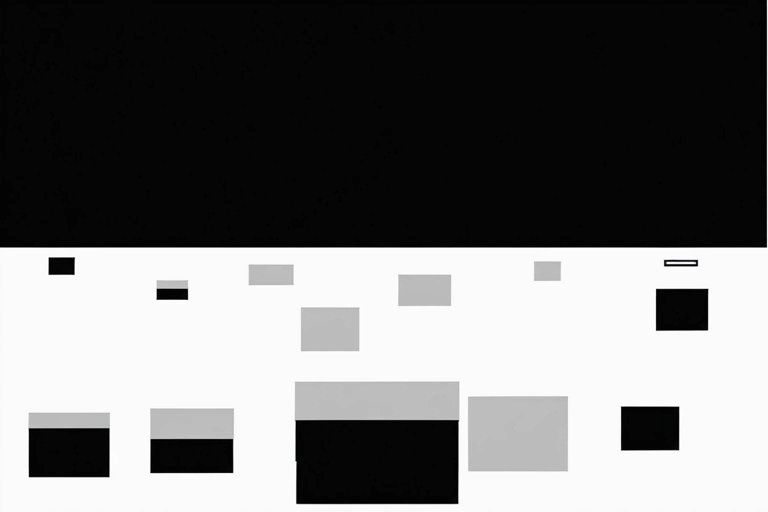 a completely black place with a white floor full of holes