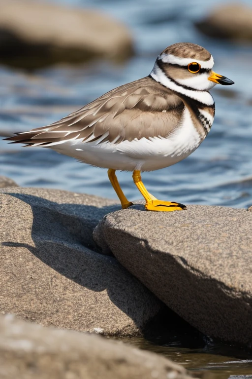 greater ringed plover bird