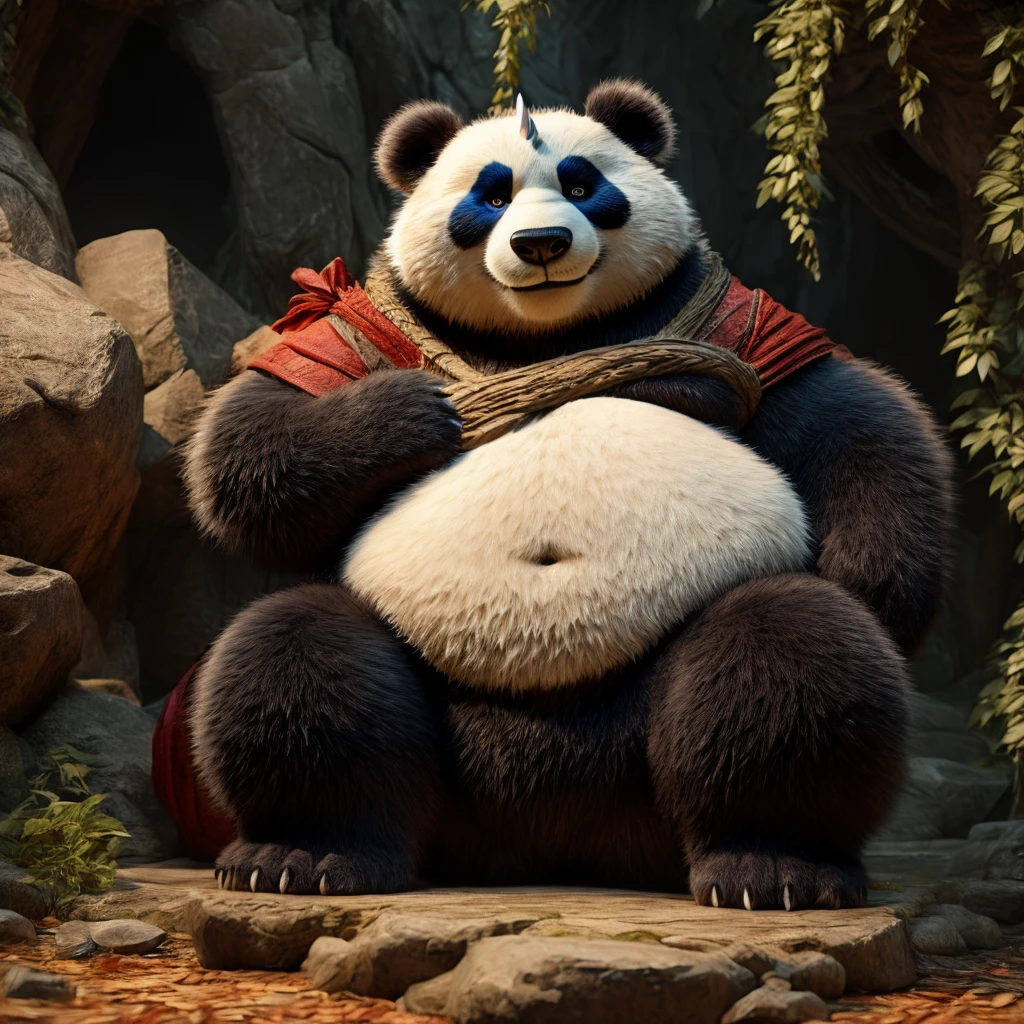  Fat Chunky Panda the Dragon Warrior 