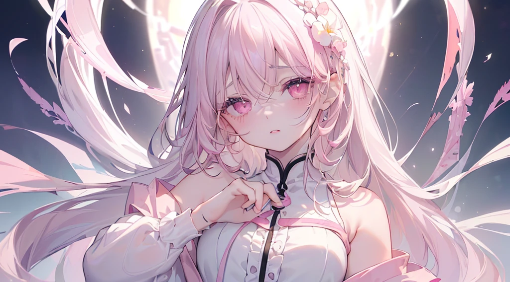 whole body,(((Highest quality、masterpiece、Ultra-fine、Ultra-fine、Exquisite、16k、Full HD,high school girl,))) 、 (((Glare)) 、Black Hair,((Sad), ,Dark Eyes、Long eyelashes、White skin、(Pale pink lips、Pale pink cheeks、thin and long)、 ((cute)) ((One person)) 、
