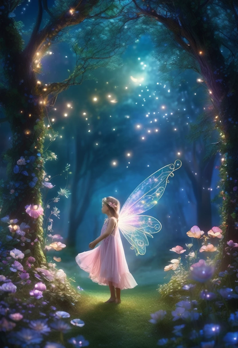 (best quality,4k,8k,highres,masterpiece:1.2),ultra-detailed,(realistic,photorealistic,photo-realistic:1.37),whimsical fairy wonderland,abstract art,pastel shades,subtle blending,harmonious,ethereal,airy,floral patterns,floating fairy wings,magical atmosphere,enchanted forest,sunlit meadow,sparkling dewdrops,creating a dreamy scene,soft and delicate brushstrokes,the delicate interplay of light and shadow,delightful whimsy,charming characters frolicking,playful woodland creatures,mystical glow,imagination comes to life,translucent petals,golden halos,soft pastel colors,fairy dust,the flicker of fireflies,soft sunlight streaming through the trees,luminous moonlight,serene and tranquil ambiance,fantastical beauty,trail of glitter,enchanted waterfall,dancing beams of sunlight,whispering trees,ethereal glow,surreal dreamland,floating petals in the breeze,ethereal music,peaceful whispers of nature,magical journey through a mythical land,fantasy realm bathed in gentle hues,mystic charm,twinkling stars illuminating the night sky,magical doorways to other worlds,fairy wings glimmering in the moonlight,delicate and intricate details,whimsical creatures hiding in every corner,wonder and enchantment fill the air,fantasy creatures coming to life,imaginative and playful strokes of the brush,blissful harmony of colors and shapes,unleash your imagination with this whimsical masterpiece.