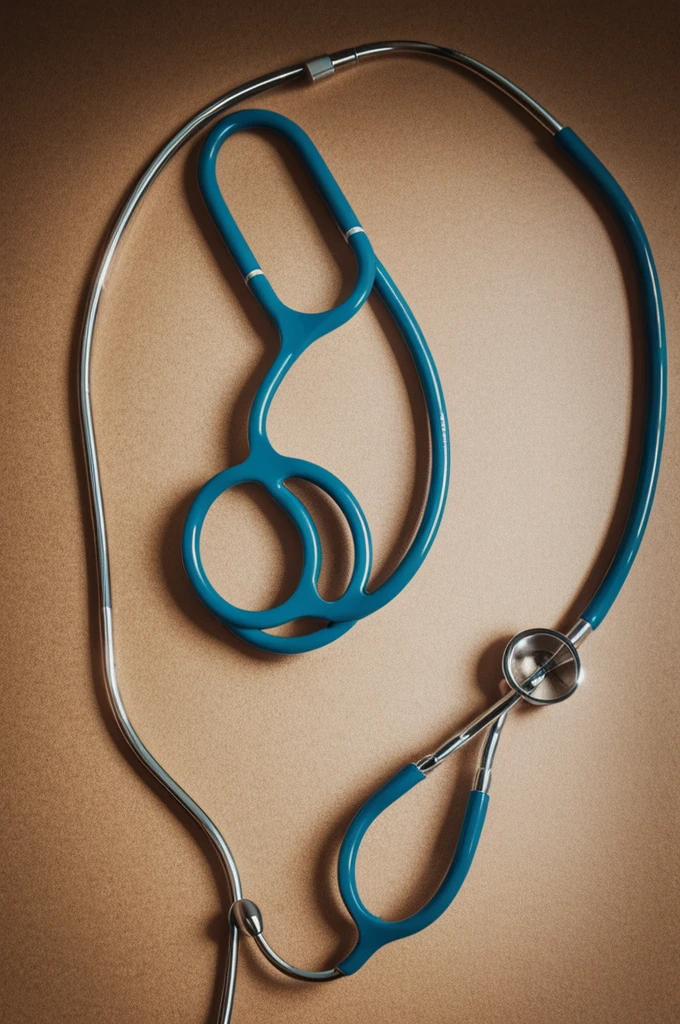 Stethoscope in the shape of letter e