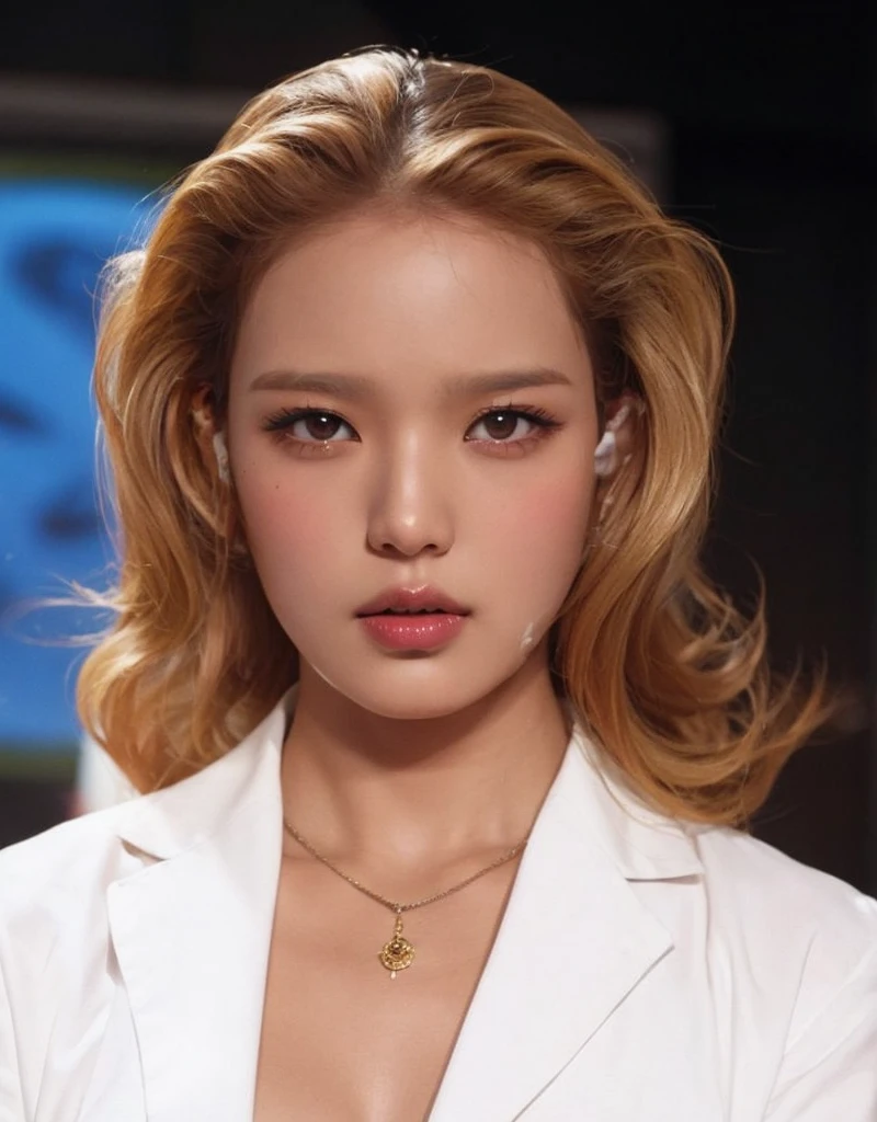 Wonyoung do IVE face, foto realista, ultra HD, 8K, big and juicy lips
