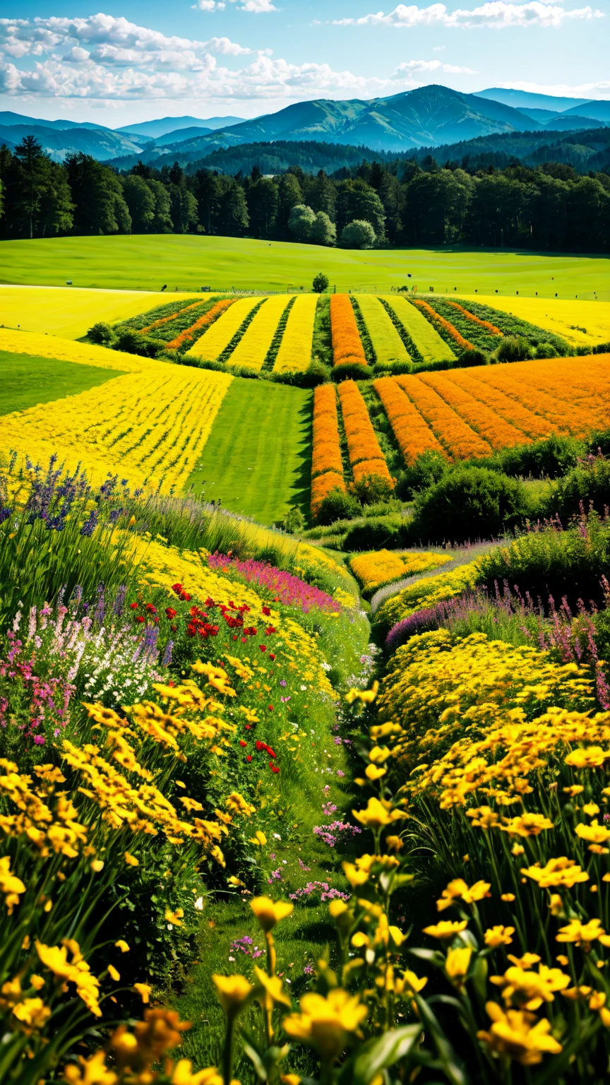 green meadow Field
