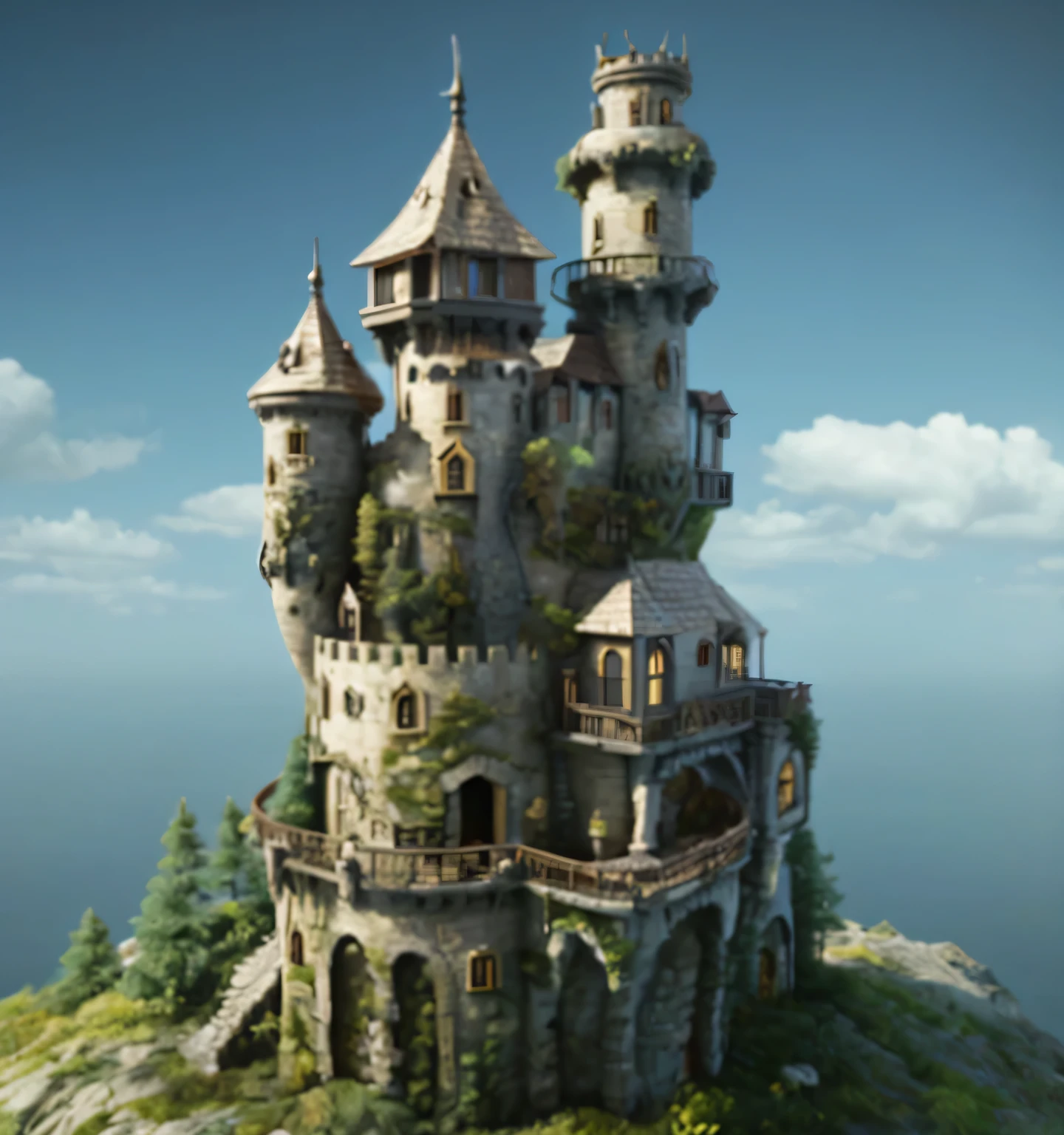 Fantasy tower castle