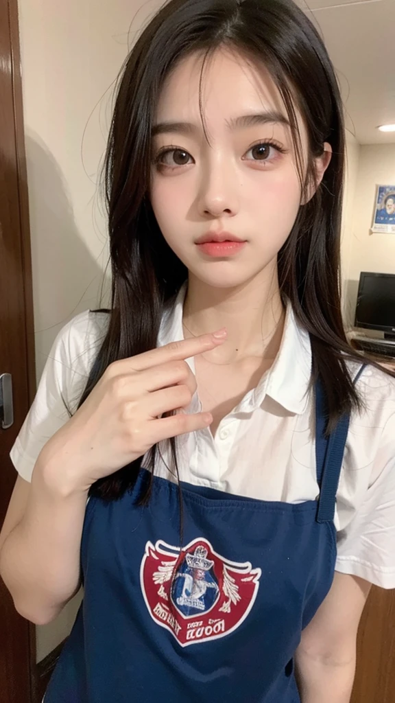 This is the high school girls&#39; locker room.、１A girl is getting changed、There are no lights on so it&#39;s dark、Completely nakedの女性、Completely naked、I can see her boobs, navel, pussy, clitoris and labia majora.、Short, fluffy, dark brown lob hairstyle、Small breasts、R-18 illustration、She is blushing with embarrassment、The bra that was taken off is lying on the ground