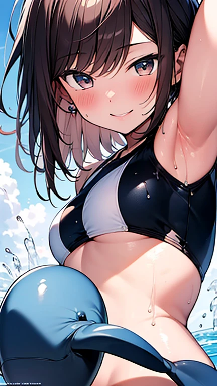 masterpiece, Highest quality, Nico_Yazawa,High resolution, 1 Girl, alone, Brown Hair, short hair, Twin tails、Purple eyes,  , , (Cleavage)、(Beautiful thighs), Carrying a red backpack, (randoseru backpack:1.2) Sweaty、Thick thighs、Highest quality、4K、One girl, 8--old,ange, cute, Grin, （Surrounded by men in the park））、、Thick thighan with his penis out, Surrounding the girls、Semen from the penis、Bukkake、Bukkake、（Bukkake）With projectile、Blowjob、Lots of passersby、Embarrassed face、Low length、、、Handjob、Old School Swimsuit、、Spread your legs、(Ahegao)（Handjob）（Blowjob）Many male passers-by、A lot of men