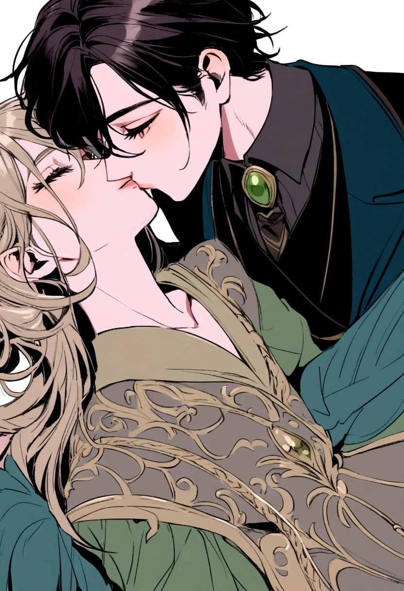 Draco Malfoy x Tom Riddle kiss