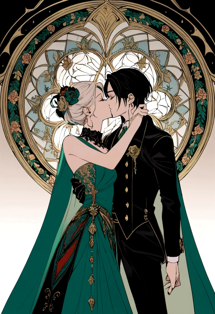 Draco Malfoy x Tom Riddle kiss