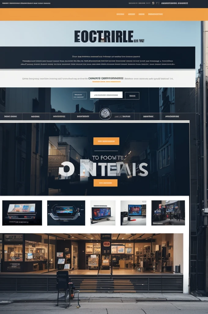 Create an online electronics store photo