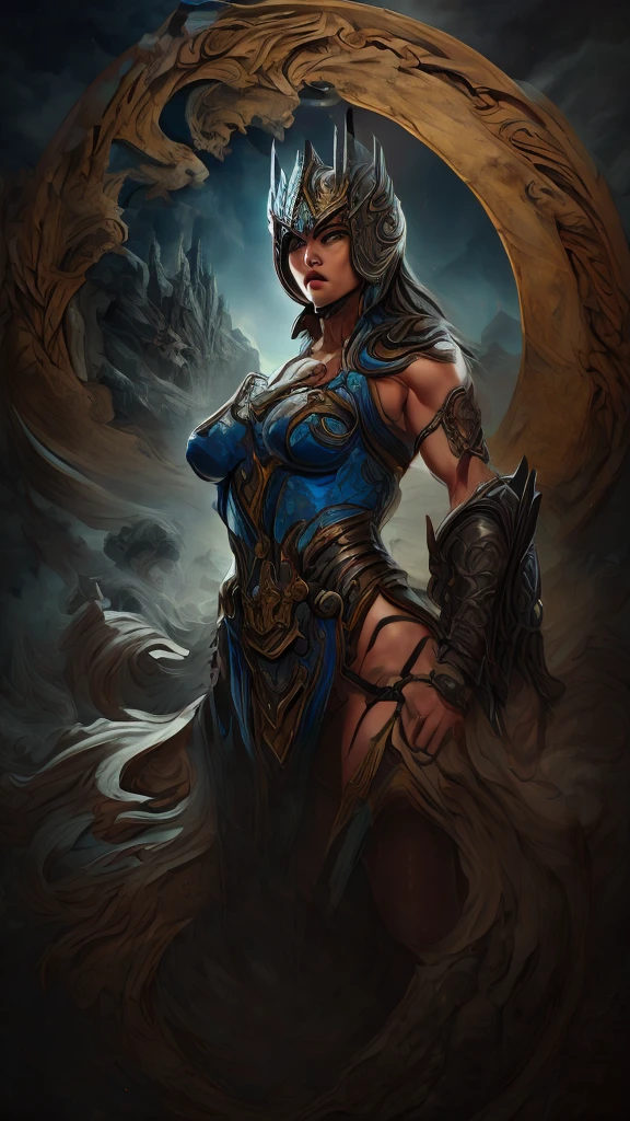 Asgard,valkyrie,Latina Adult model Daisy Marie ,Anatomia correta,epic fantasy digital art,tmasterpiece,8k,high-definition resolution,desenho detalhado,Qulidade Superior, Epic composition, best quality, cinematic photo