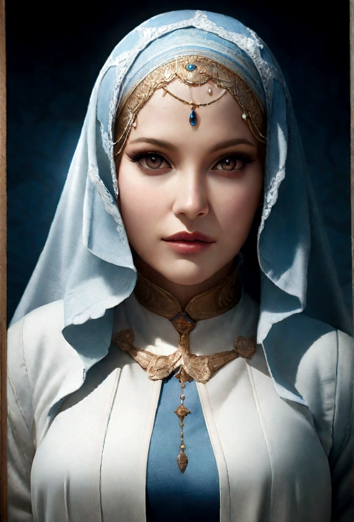 (RAW photo, best quality),(macro shot), (realistic, photo-realistic:1.3), HIJAB OUTFITS DRESS, Hoodie, best quality of Hijab Girl, Full Hijab Dress, highly detailed Hijab,blue sea colour masterpiece, ultra-detailed, illustration, 1girl, upper_body, dynamic angle, world masterpiece hijab, messy_long_hair, best qua, extremely detailed CG unity 8k wallpaper, cinematic lighting,