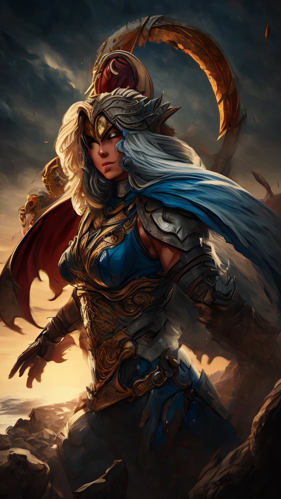 Asgard,valkyrie,Latina Adult model Daisy Marie ,Anatomia correta,epic fantasy digital art,tmasterpiece,8k,high-definition resolution,desenho detalhado,Qulidade Superior, Epic composition, best quality, cinematic photo