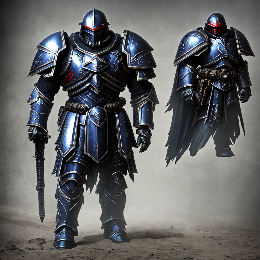 Raven guards. Giant armor. Large man. Solo. Helmet. Detail Helmet. Raven shaped helmet. Black armor. Red eyes. Glowing eyes. Sniper. Space theme, Space marines, 