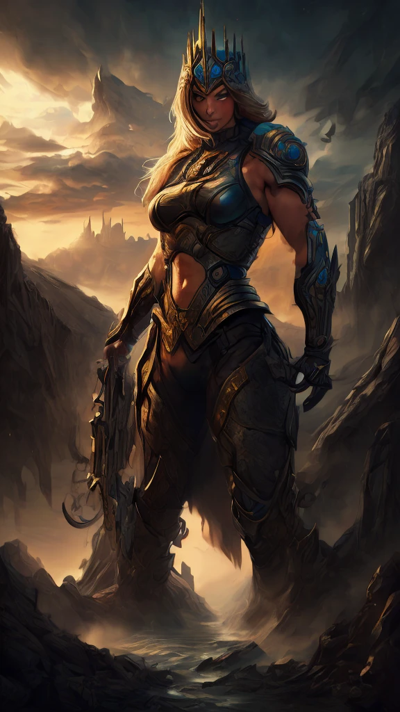 Asgard,valkyrie,Latina Adult model Daisy Marie ,Anatomia correta,epic fantasy digital art,tmasterpiece,8k,high-definition resolution,desenho detalhado,Qulidade Superior, Epic composition, best quality, cinematic photo