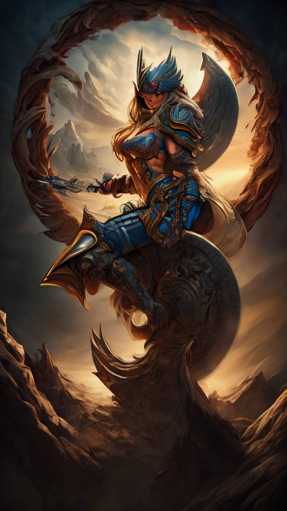 Asgard,valkyrie,Latina Adult model Daisy Marie ,Anatomia correta,epic fantasy digital art,tmasterpiece,8k,high-definition resolution,desenho detalhado,Qulidade Superior, Epic composition, best quality, cinematic photo