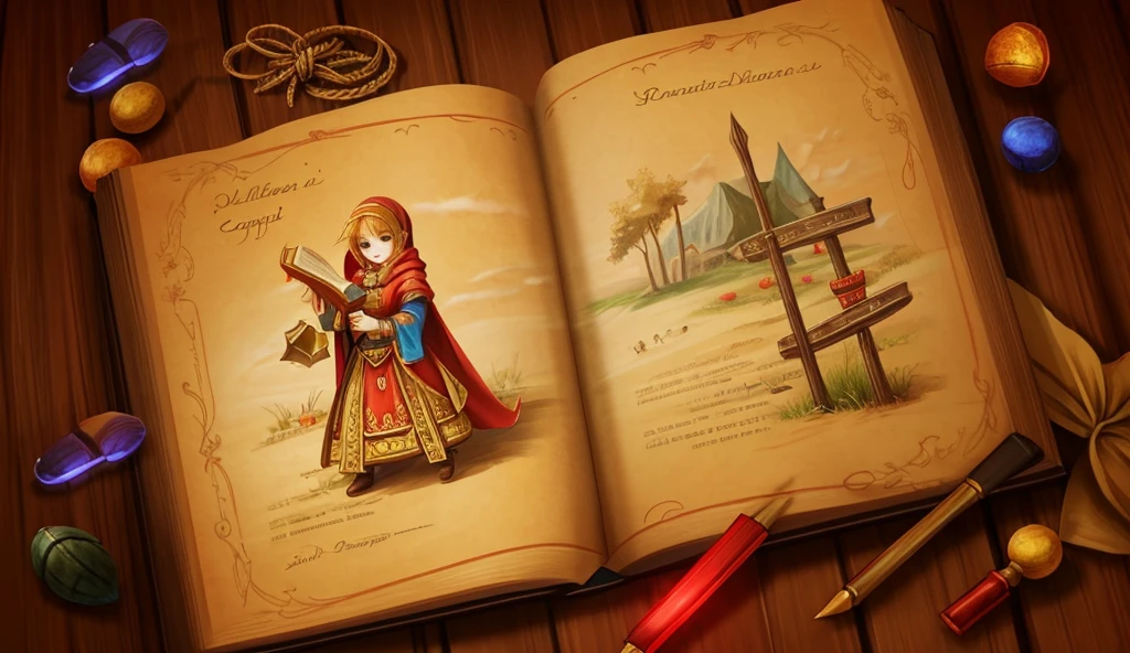 digital painting, a book, магическая a book, Sketch Beech, a book разработчика, милая a book, игровая a book, a book из игры, a book с наработками, магическая a book, mmorpg, Warm colors, cute style, medieval game, glowing effects in the background, glow effects, colorful, No characters, no characters, cute style, anime style