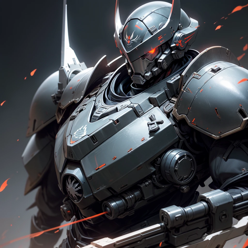 Raven guards. Giant armor. Large man. Solo. Helmet. Detail Helmet. Raven shaped helmet. Black armor. Red eyes. Glowing eyes. Sniper. Space theme, Space marines, 