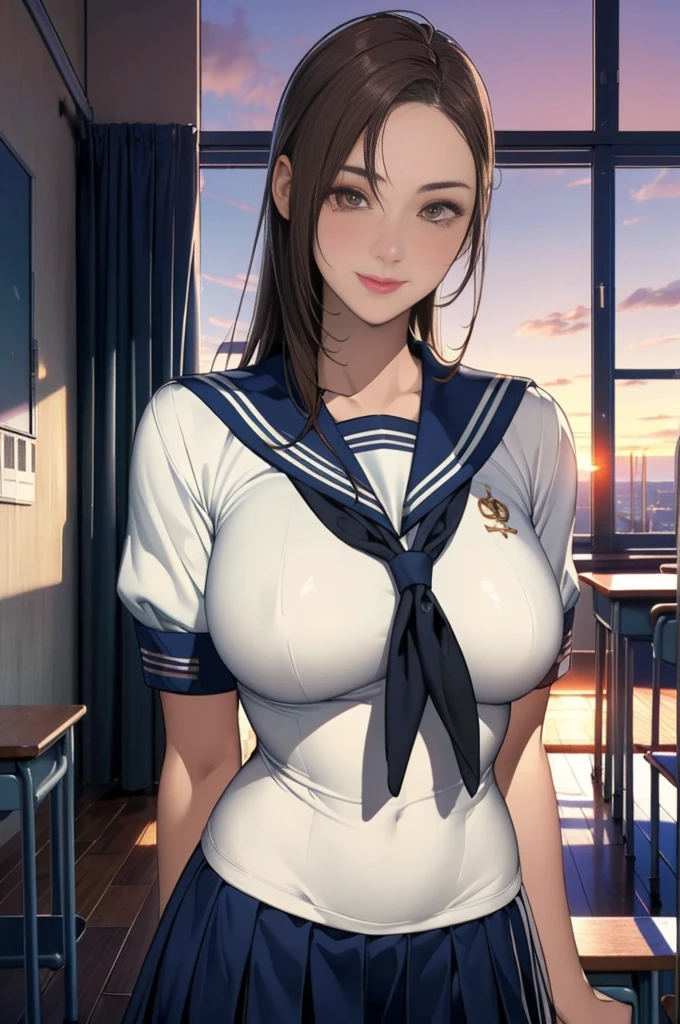 1female,41 years old,熟妇,A MILF ,Married Woman, mature,plumw,extremely large bosom ,Pornographic exposure, 独奏,(Background with:,Birch forest,Surprising)cloudy blue sky,Snow-white skin, She has short black hair,seen from the front, hair straight,(((tmasterpiece),(Very detailed CG unity 8K wallpaper),best qualtiy,cinmatic lighting,detailed back ground,beatiful detailed eyes,Bright pupils,Redlip(Very fine and beautiful),(Beautiful and detailed eye description),ultra - detailed,tmasterpiece,)),facing at camera,A high resolution,ultra - detailed),revealing breasts,Bare genitalia, Bulge,legs are open,Raised sexy,Camel toes,Flushed complexion,stewardess,frontage,Sailor's cap(Wearing:a sailor suit,nakeness)