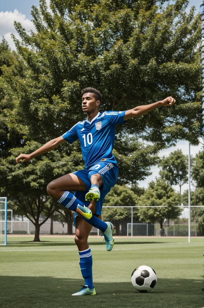 Legs tree soccer number 10