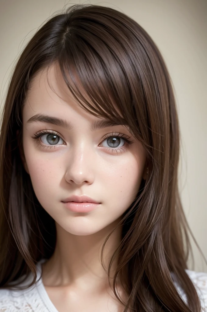 ((best quality)), ((masterpiece)), (detailed), perfect face brunette teen girl selfie