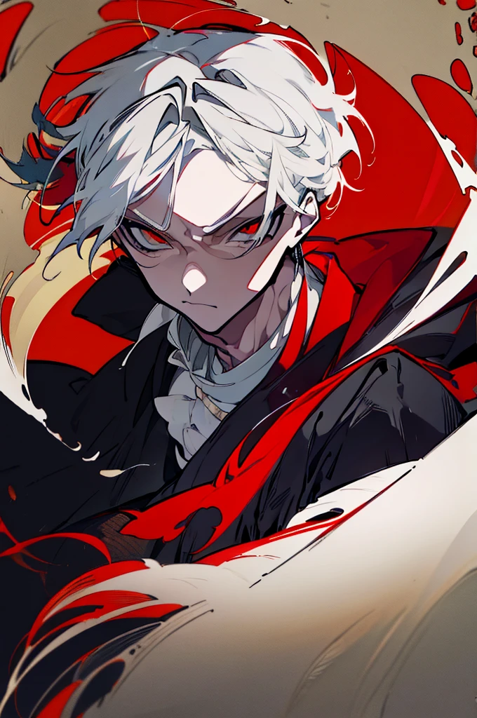 a close up of a person with a sword and a guy with a red dress, handsome guy in demon slayer art, best anime character design, detailed anime character art, anime character; full body art, anime character design a death god, character adoptable, handsome japanese demon boy, bloody + concept art, official character art, onmyoji detailed art, beautiful male god of death a close up of a person in a black dress with a gold belt, flowing white robes, white haired deity, genshin impact character, golden-black robes, picture of a male samurai and death god, d&d dark sun character art, official character art, portrait of ororo munroe, holding a katana, holding a katana, holding a katana, holding a katana, holding a katana, bloody, bloody, bloody, bloody, red and golden effects, red and golden effects, red effects, golden effects, black and white hair, black and white hair, black and white hair, black and white hair, black and white hair, golden effects, golden effects