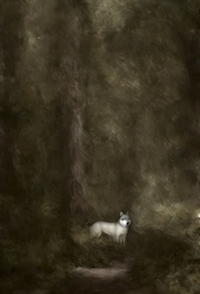 Siberian husky in the forest.Rin々A good appearance