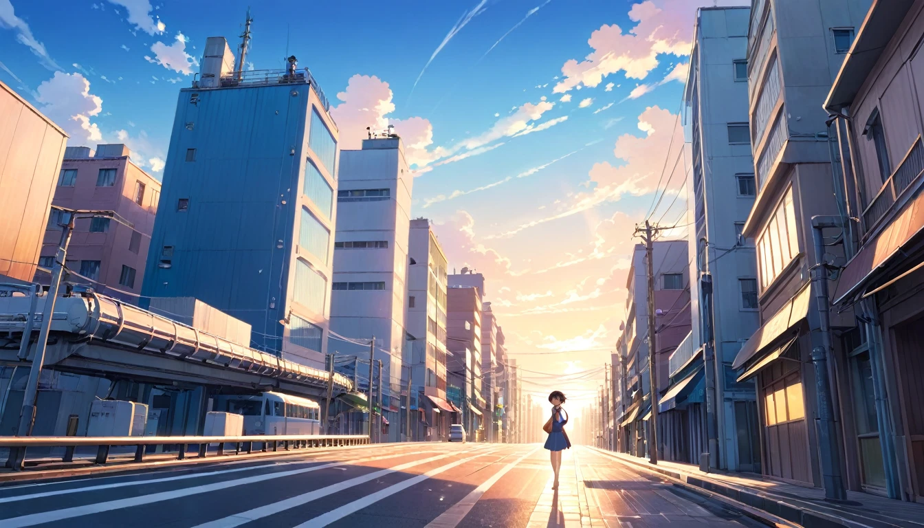 Image of Makoto Shinkai's anime、beautiful night starry sky