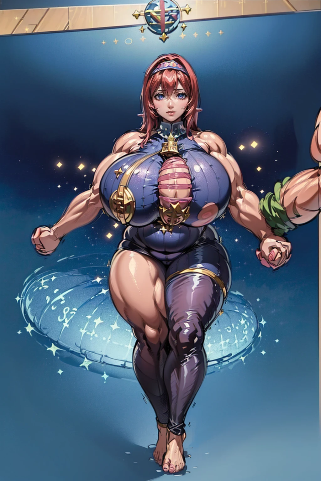 (Private 4K)、(High resolution:1.2)、(High freshness:1.2)、(Whole Body Ezbian:1.2)、、((A gigantic mother and her adorable little son holding hands in a medieval European city:1.8)、((Woman with exaggerated big physique))、(Huge muscles:1.4)、,((very dark skinned woman:1.2))、,(Dynamic pose)