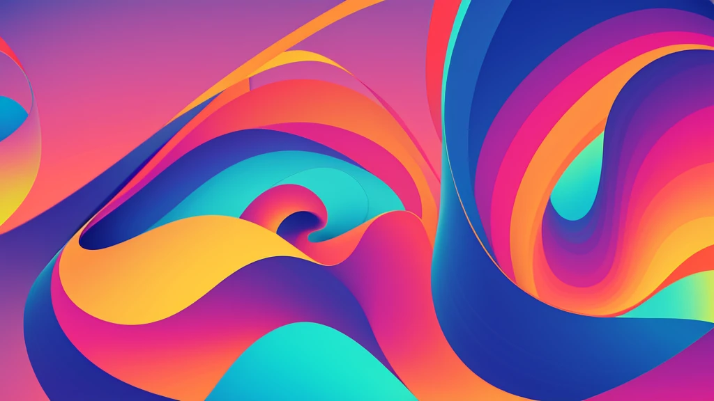 free colorful abstract background, gradient style, 4 colors, minimalist, no details, no signs, only gradient