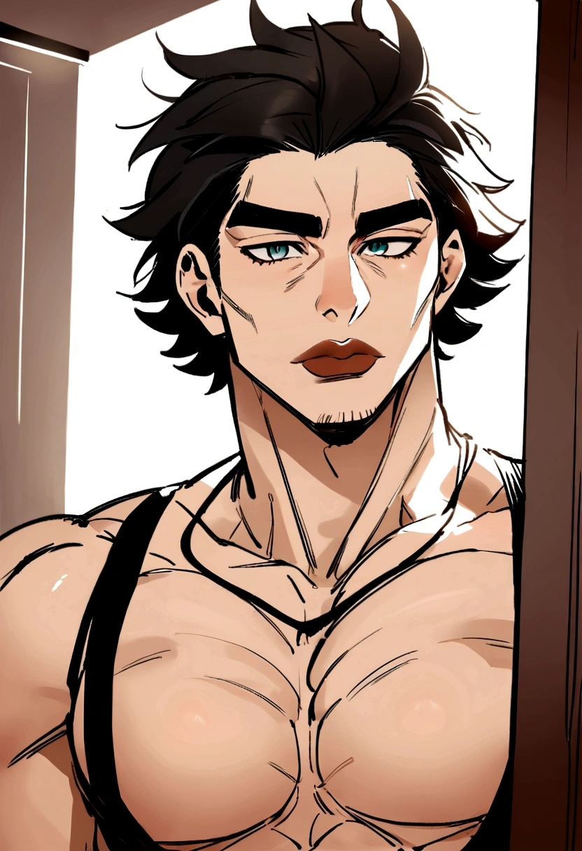 Atack of Titan, gabi braun, naked, squaitting, crying, front view, arms behind back