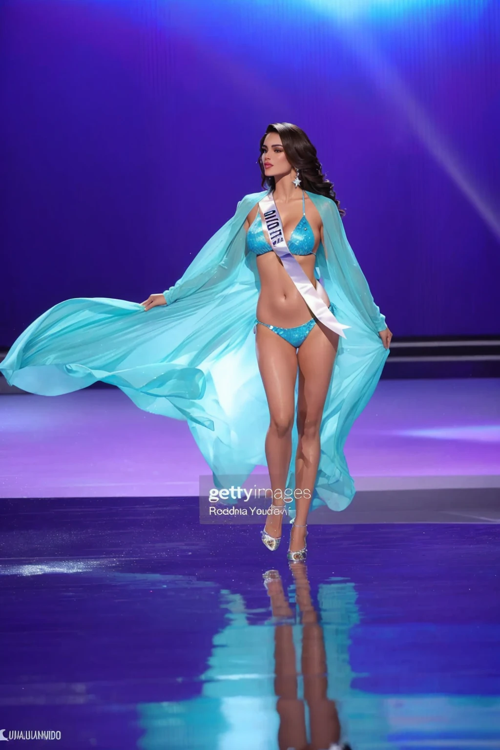 miss usa swimsuit contest 2013 - show news photo, Miss Universo, rendering of beauty pageant, bikini model, disfraz con detalles en azul, Dasha Taran, julia gorokhova, prenda blanca y verde azulado, hermosa figura, brazilian supermodel, swimsuit model, yulia nevskaya, diosa alta, delgada y hermosa, karla ortiz