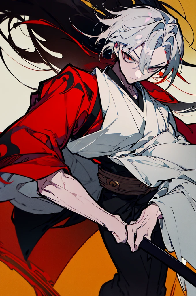 Create an image of a samurai, nk manga drawing style