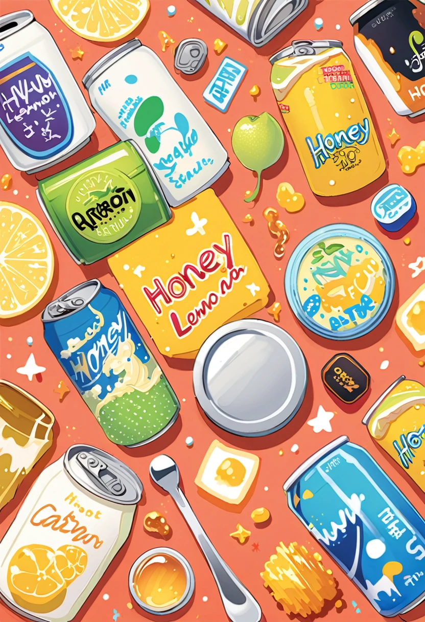 Shuwashuwa、Carbonated、Honey Lemon、can