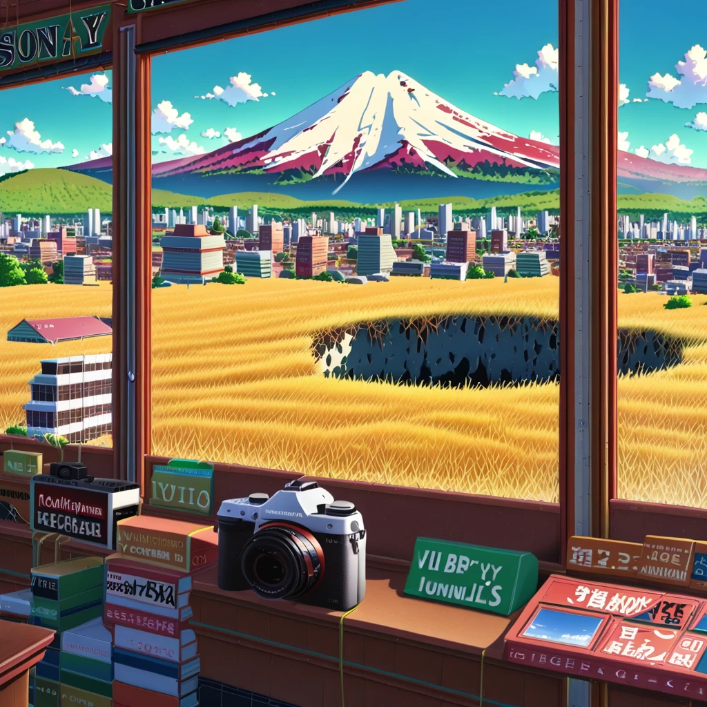 ((anime:1.4,illustration)),(masterpiece, top quality, best quality),(ultra-detailed, absolutely resolution),((16k, high res)),

(((drilled snowy mountain, blue sky, city reflected in the hole)), ((landscape, wide shot, long shot))

((cozy lofi illustration:1.4)), ((anime:1.4, illustration)),(masterpiece, top quality, best quality),(ultra-detailed, absolutely resolution),((16k, high res)) BREAK {lofi art, style of Laurie Greasley, style of Makoto Shinkai, anime aesthetic}, BREAK { (produces images with information than 40 million pixels with cinematic-like detailed textures shot on a Sony SLR).}