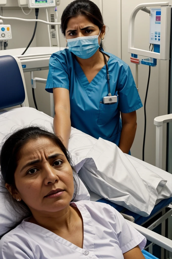 Genera una mujer en el hospital